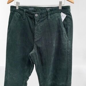 AG Adriano Goldschmied Payton Corduroy Pants in Pine Green 31 x 28‎